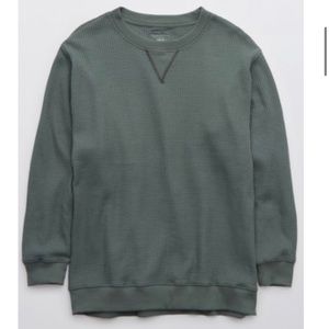 Aerie The Sweat Waffle Crew Neck Sweatshirt